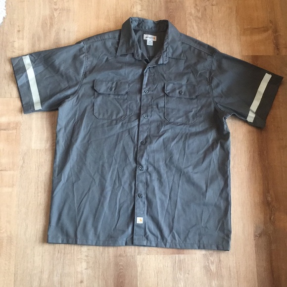 Carhartt Gray Short Sleeve Twill Shirt
